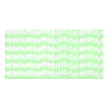 Light green and white squiggle pattern. custom photo card