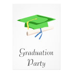 Light green Cap & Diploma Personalized Invite