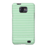 Light Green Stripe Pattern. Samsung Galaxy SII Cover