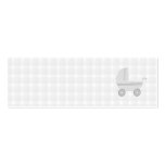 Light grey and white baby pram. business card templates