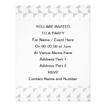 Light Grey and White Geometric Abstract Pattern. Custom Invites