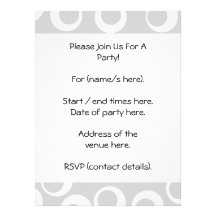 Light grey and white retro pattern. personalized invites