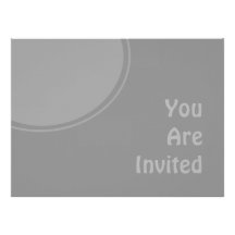 Light Grey Modern Party Invite