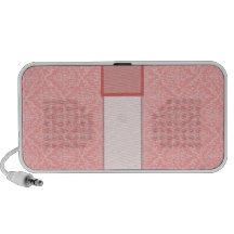 Light Orange Damask wedding gift Portable Speaker