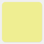 Light Pastel Yellow Square Sticker