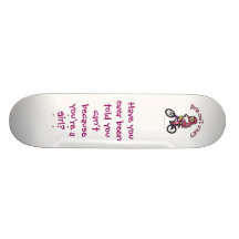 Light Pink Girls BMX Skate Board