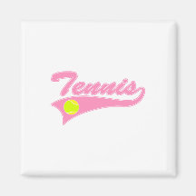 Light Pink Tennis Fridge Magnet