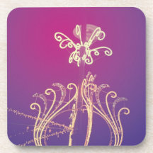 Light pole beverage coasters