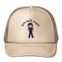 Light Police Officer Girl Mesh Hat