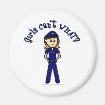 Light Police Officer Refrigerator Magnets