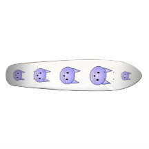 Light purple cat. skateboards