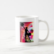 Light Rainbow with Cheerleader Coffee Mugs