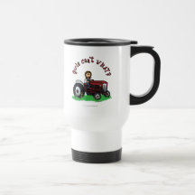 Light Red Farmer Girl Coffee Mug