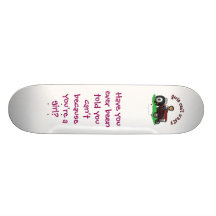 Light Red Farmer Girl Skateboards