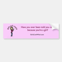 Light Sharpshooter Girl Bumper Stickers