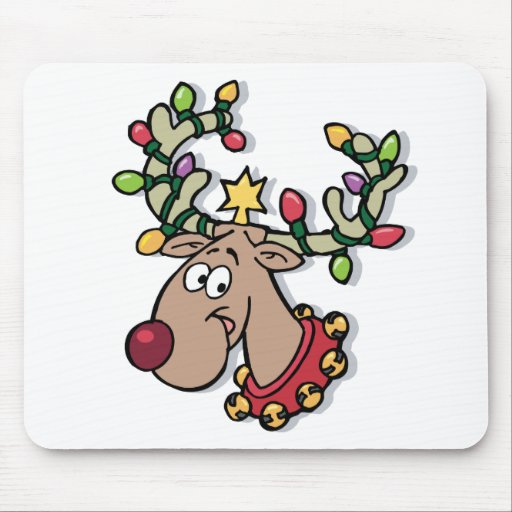 Light-Up Rudolph Mousemat
