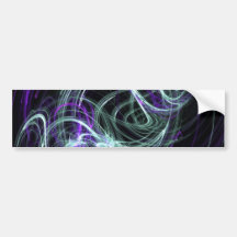 Light Within - Violet & Indigo Swirls Bumper Stickers