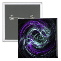Light Within - Violet & Indigo Swirls Pinback Button