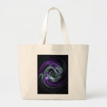 Light Within - Violet & Indigo Swirls Canvas Bags