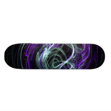 Light Within - Violet & Indigo Swirls Skate Board Deck