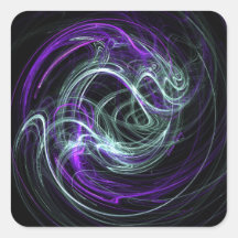 Light Within - Violet & Indigo Swirls Stickers