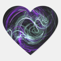Light Within - Violet & Indigo Swirls Stickers