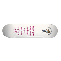 Light Woman Playing Trumpet Skateboard Deck