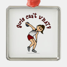 Light Womens Discus Christmas Tree Ornaments