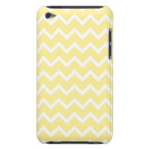 Light Yellow and White Zigzags. iPod Case-Mate Case