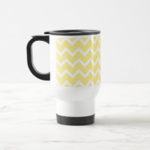 Light Yellow and White Zigzags. Coffee Mug