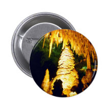 Lighted Interior Of Carlsbad Caverns National Park Pins