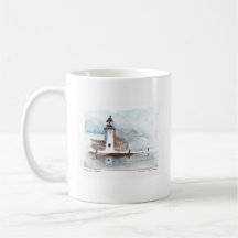 Lighthouse-window, mystic-lighthouse coffee mug