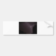 lighting - stormy night bumper sticker