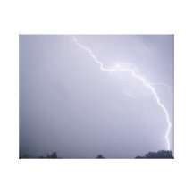 Lighting strike canvas print