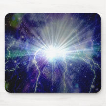 Lightning galaxy mousemat