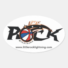 Lightning Oval Sticker