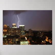 Lightning Over Atlanta Print