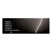 Lightning Strike Business Card