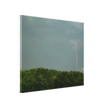 Lightning strike canvas print