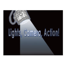 Lights Camera Action! Post Card