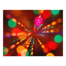 Lights glowing (blur motion background) personalized invitation