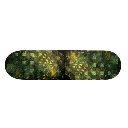 Lights in the City Abstract Art Skateboard