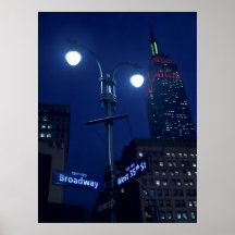 Lights On Broadway Print