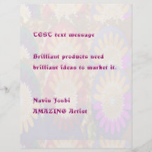 Lightshade Floral - Customise or buy Blank Full Colour Flyer
