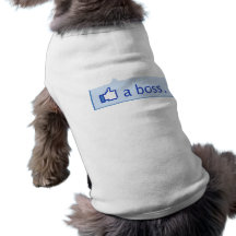 Like a Boss Facebook Funny Doggy Shirt Dog Tshirt
