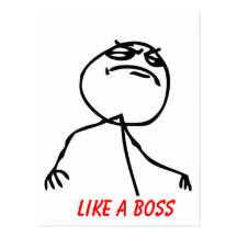 Like a Boss Post Cards