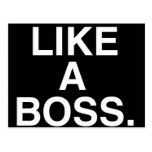 Like A Boss postcard