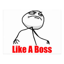 Like a Boss Postcards