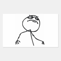 Like a Boss Rectangular Stickers
