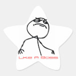 Like a Boss Star Stickers